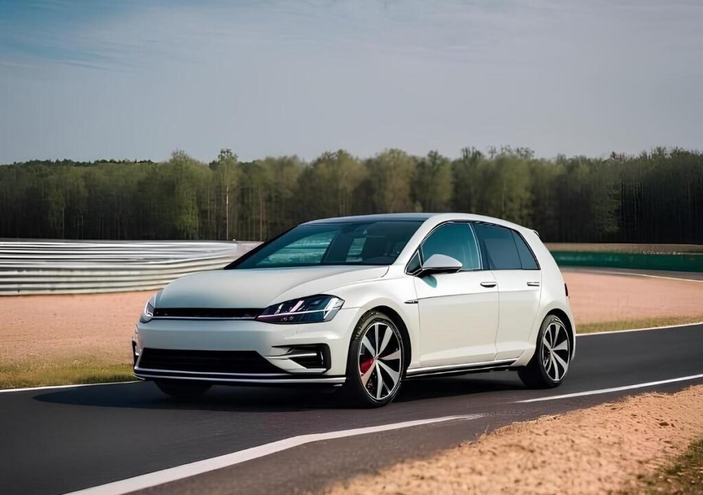 VW weißer Golf
